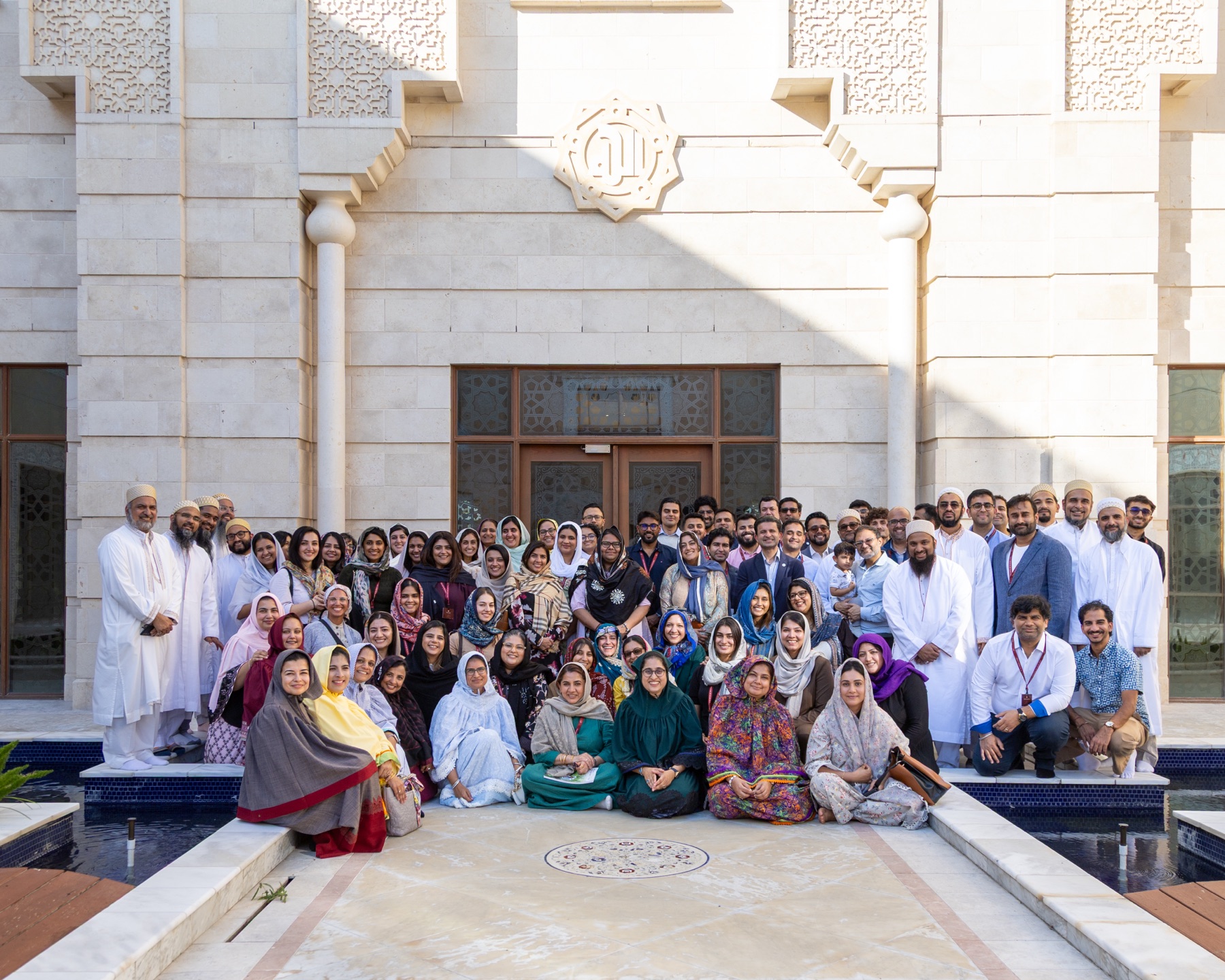 APOI participants with their hosts at a Dawoodi Bohra masjid.